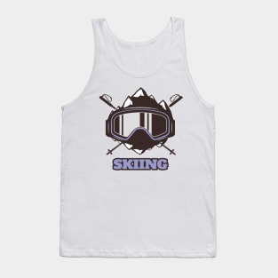 Cool Ski Helmet Tank Top